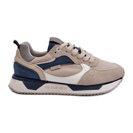 Scarpe da ginnastica da uomo Memory Foam System Big Star NN174348 Grigie grigio