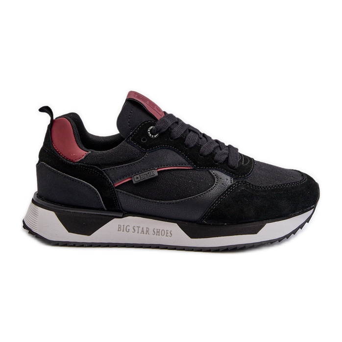 Scarpe da ginnastica da uomo Memory Foam System Big Star NN174350 Nere nero