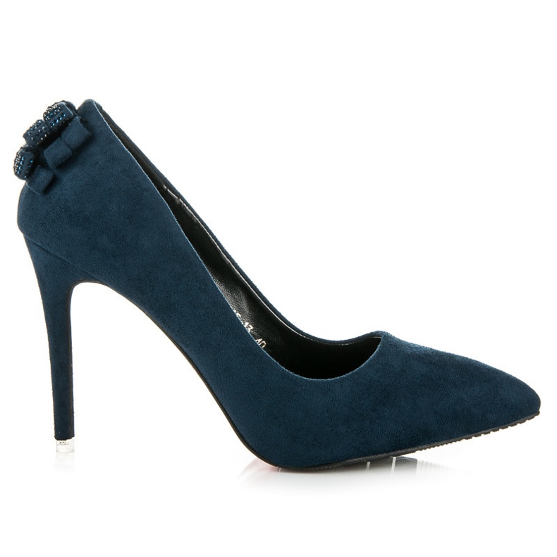 Vices Tacchi In Pelle Scamosciata Con Fiocchi blu