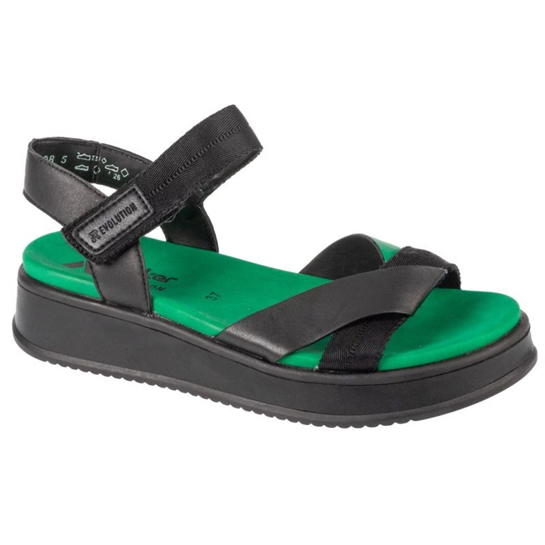 Sandali Rieker W W0851-00 sandali nero
