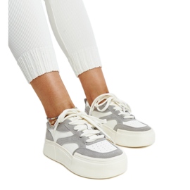 Scarpe da donna in pelle bianca bianco