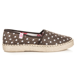 Kylie Espadrillas A Pois marrone