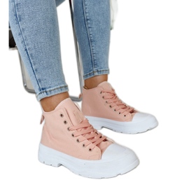 Scarpe da ginnastica alte Alhandra rosa massiccio