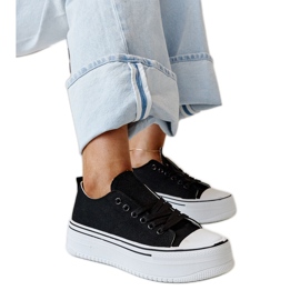 Sneakers nere con spessa suola Bahira nero