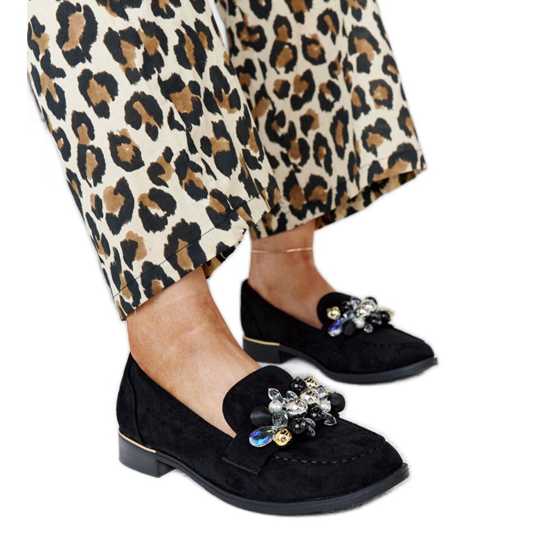 Mocassini neri con decorazioni Dahera nero