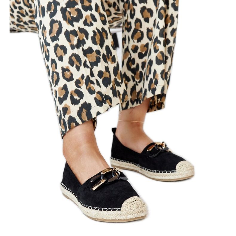 Espadrillas nere con catena di Radwan nero