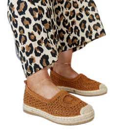 Espadrillas Seila ricamate marroni marrone