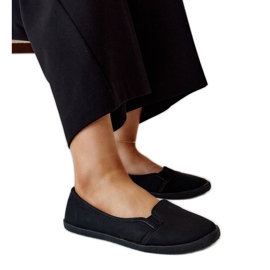 Sneakers slip-on nere in eco pelle Wordana nero