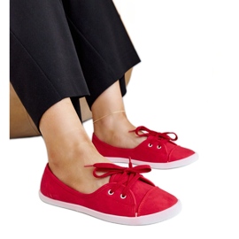 Sneakers slip-on rosse in eco pelle Knudsen rosso