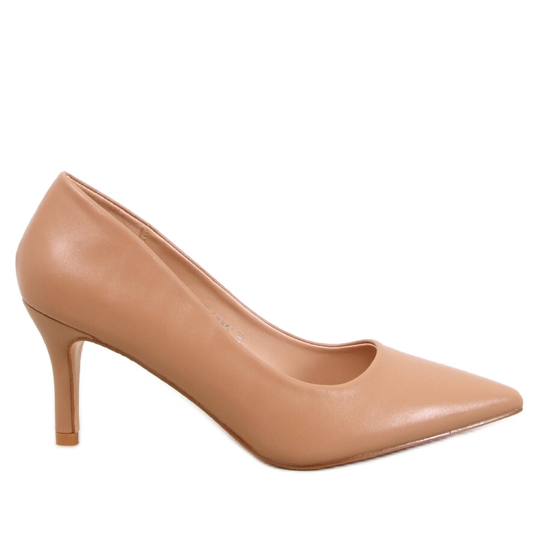 Décolleté Lauryn Khaki con tacco basso beige