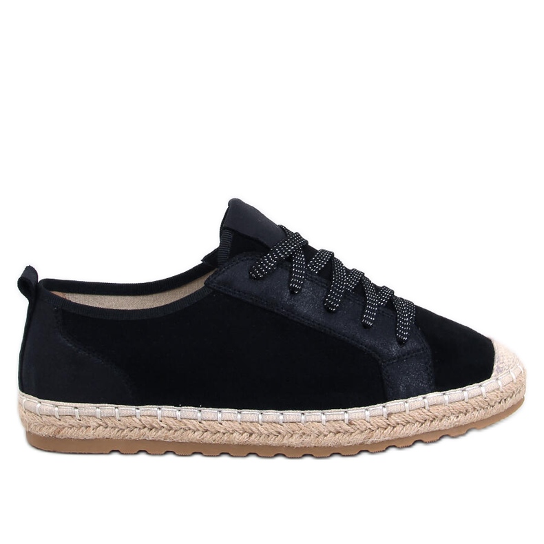 Scarpe da ginnastica espadrillas nere Felix nero