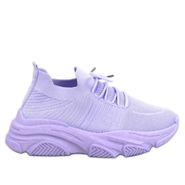 Fabre Scarpe sportive a calzino viola