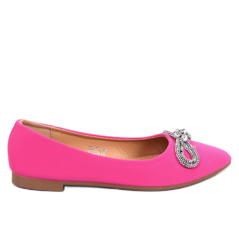 Ballerine con zirconi Duvall Fucsia rosa