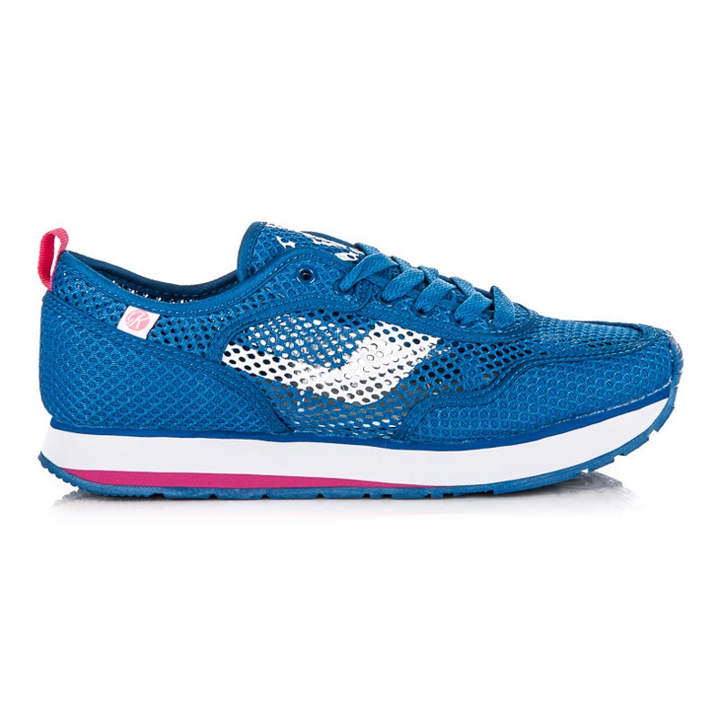Kylie Scarpe sportive in rete bianca blu rosa