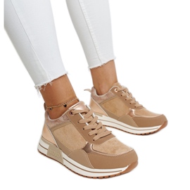 Scarpe da ginnastica marroni sulla piattaforma Kerttu marrone