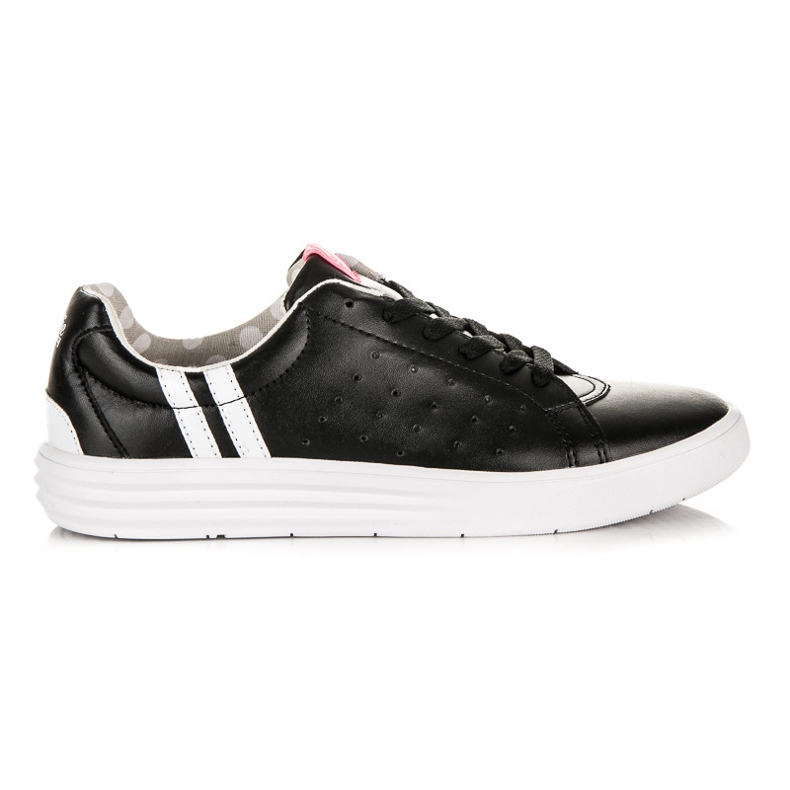 Kylie Sneakers nere con lacci nero