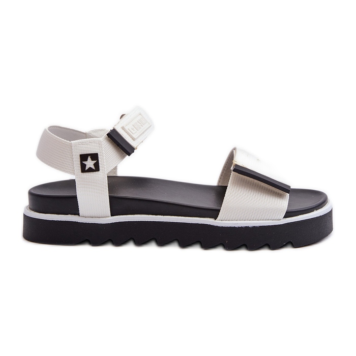 Sandali con plateau da donna Big Star NN274777 Bianco bianca