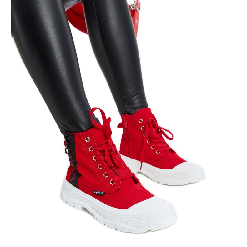 Sneakers alte Yorda rosse rosso
