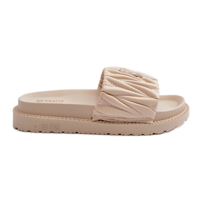Infradito da donna sulla piattaforma Big Star NN274A746 Beige