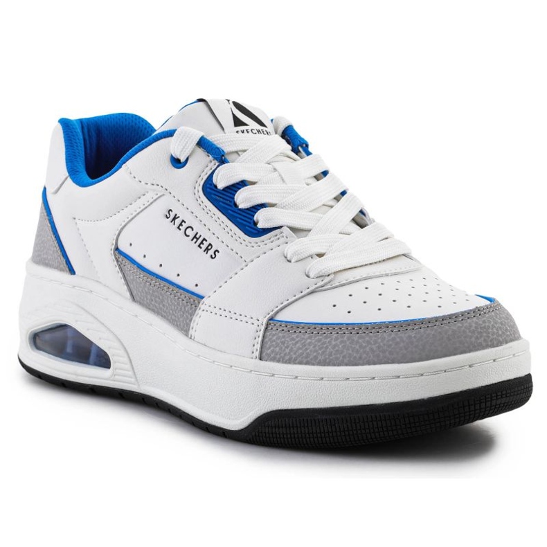 Scarpe Skechers Uno Court-Low-Post 183140-WBL bianca