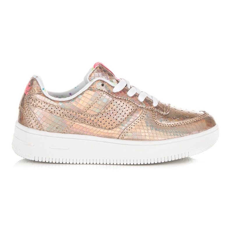 Kylie Sneakers lucide multicolore giallo arancia
