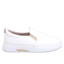 Sneakers slip-on Alliot bianche/beige bianco