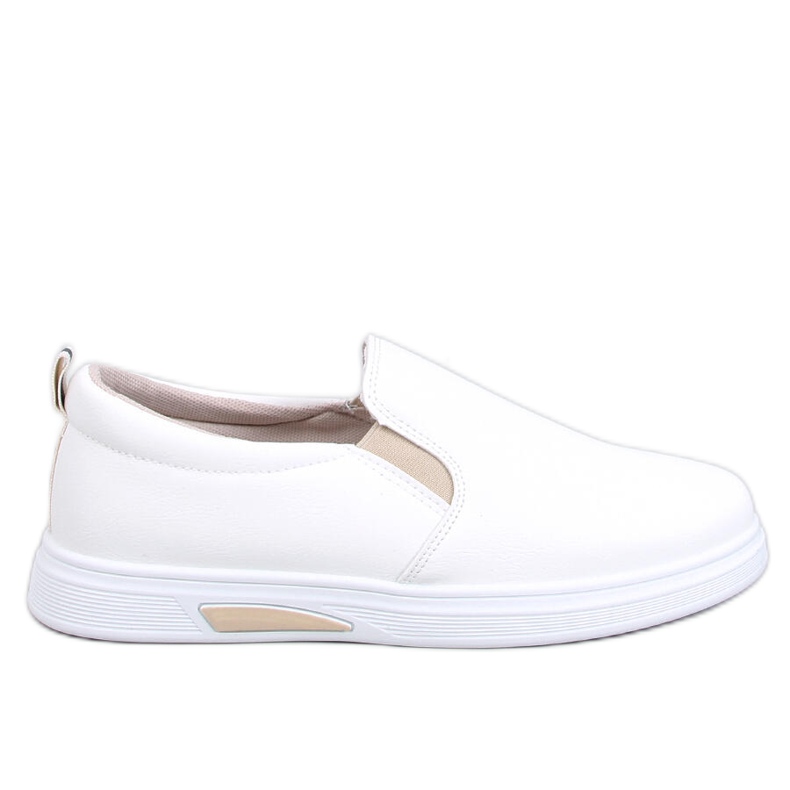 Sneakers slip-on Alliot bianche/beige bianca
