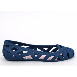 Ballerine traforate Meliski Chassa Navy blu