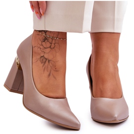 Lewski Décolleté in pelle Sinistra 3117 Beige