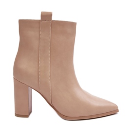 Stivaletti Da Donna In Pelle Beige Vevine