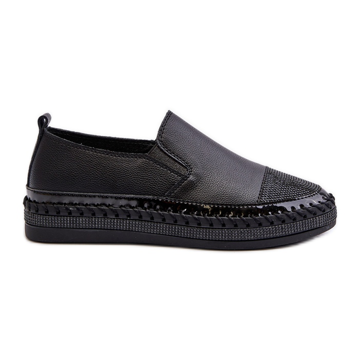 S.Barski Scarpe da Donna in Pelle con Plateau Nere D&amp;A LR370 nero