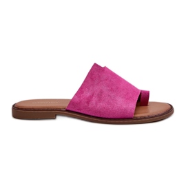 Infradito da donna in pelle scamosciata Fucsia Amite rosa
