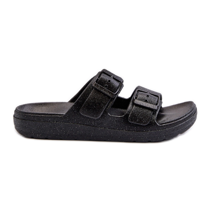 Infradito da donna con glitter, Nero Brianella