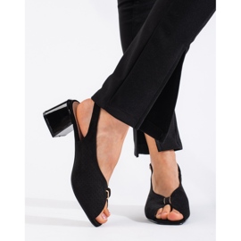Goodin Eleganti sandali neri con tacco alto nero