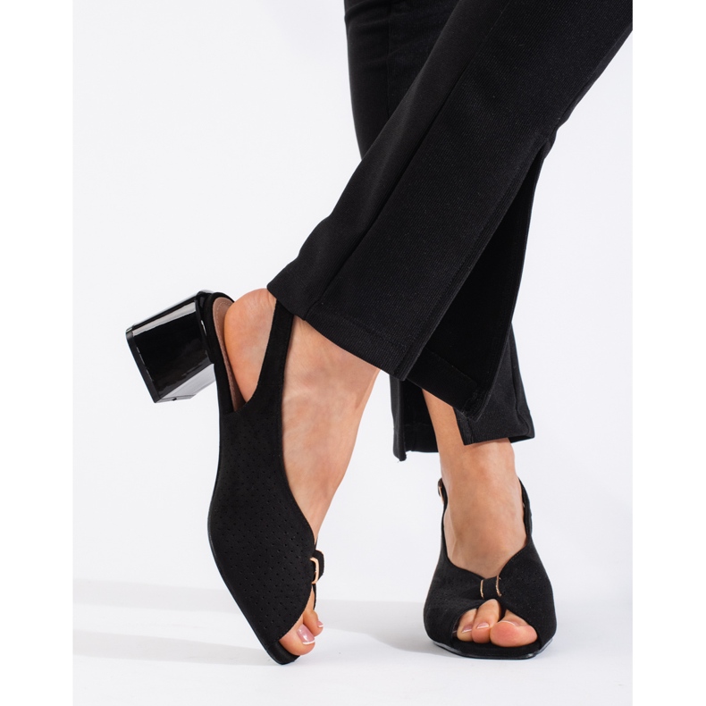 Goodin Eleganti sandali neri con tacco alto nero