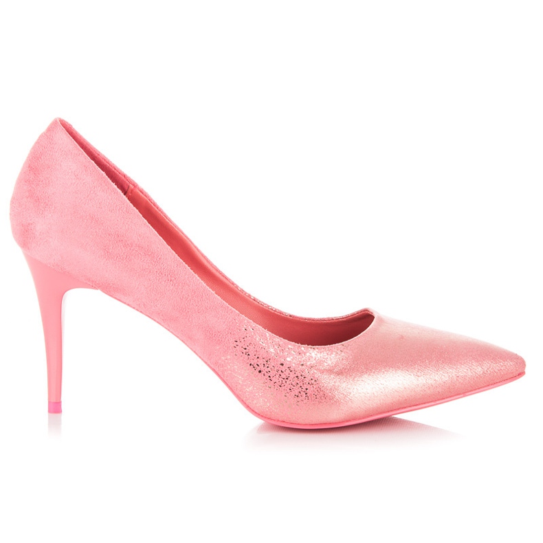 Qinba Tacchi alti in camoscio rosa