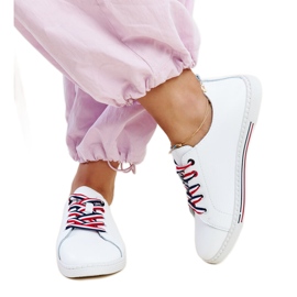 Sneakers Vinceza in pelle bianca bianco