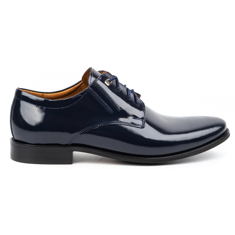 Balak Scarpe formali da uomo in pelle, vernice 480, colore blu navy