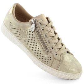 Comode scarpe in pelle Rieker W RKR694, beige