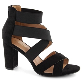 EVento W EVE443A sandali con tacco neri nero