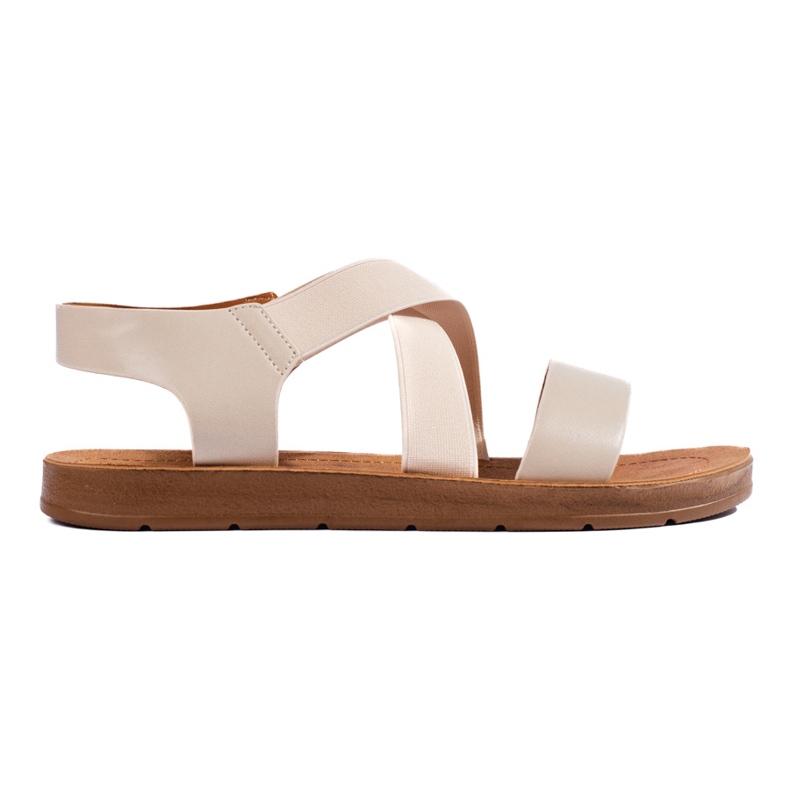 Sandali slip-on da donna beige