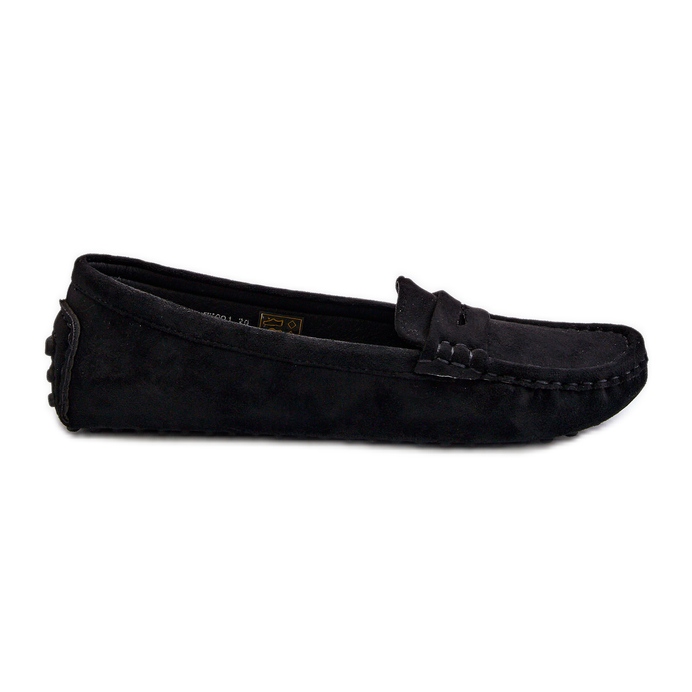Mocassini da Donna in Eco Camoscio Nero Adelmarie
