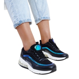 Sneaker nere con ologramma Jelek nero