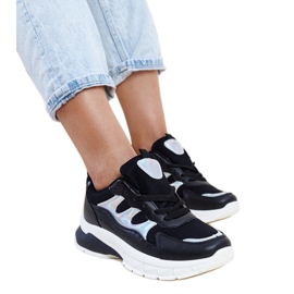 Sneakers nere con suola spessa Matea nero