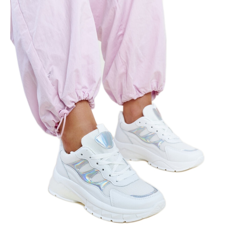 Sneakers bianche con suola spessa Matea bianca