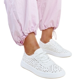 Sneakers Manoek bianche traforate bianca