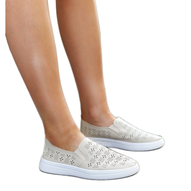 Scarpe da ginnastica slip-on Hilal beige