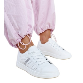 Sneaker Berdine in ecopelle bianca bianco