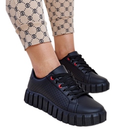 Sneaker nere con massiccia suola Nesibe nero