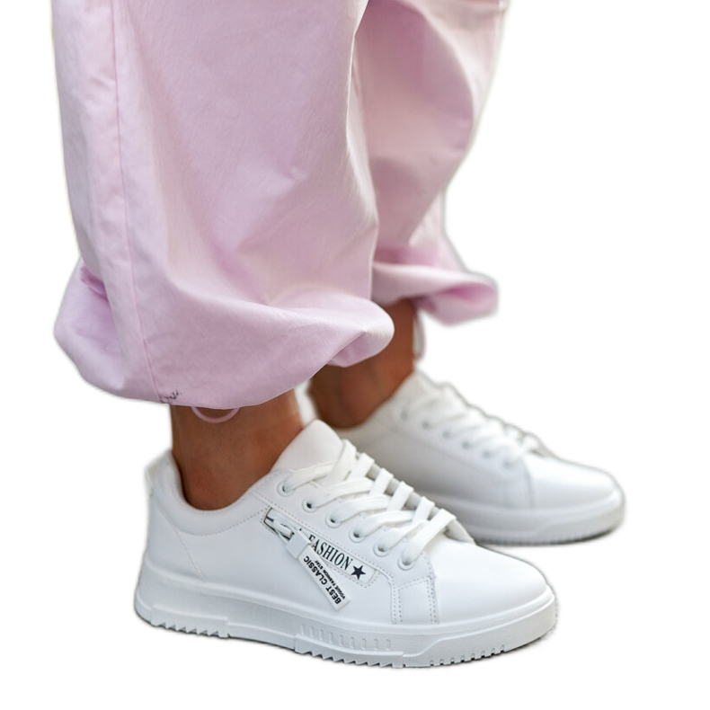 Sneaker Brecht in ecopelle bianca